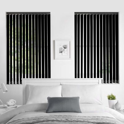 Porto Black Vertical Blinds