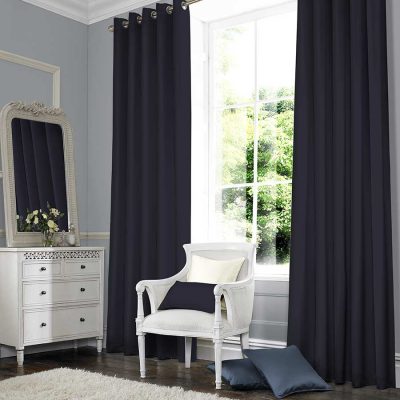 SILKY NAVY Curtain