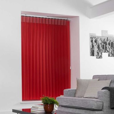 Stripe Red Vertex Blind